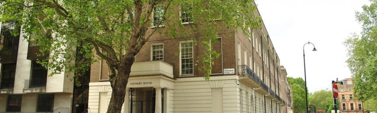 Stewart House on Russell Square, London WC1.