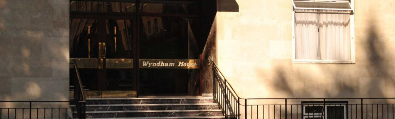 Entrance to Wyndham House on Bryanston Square