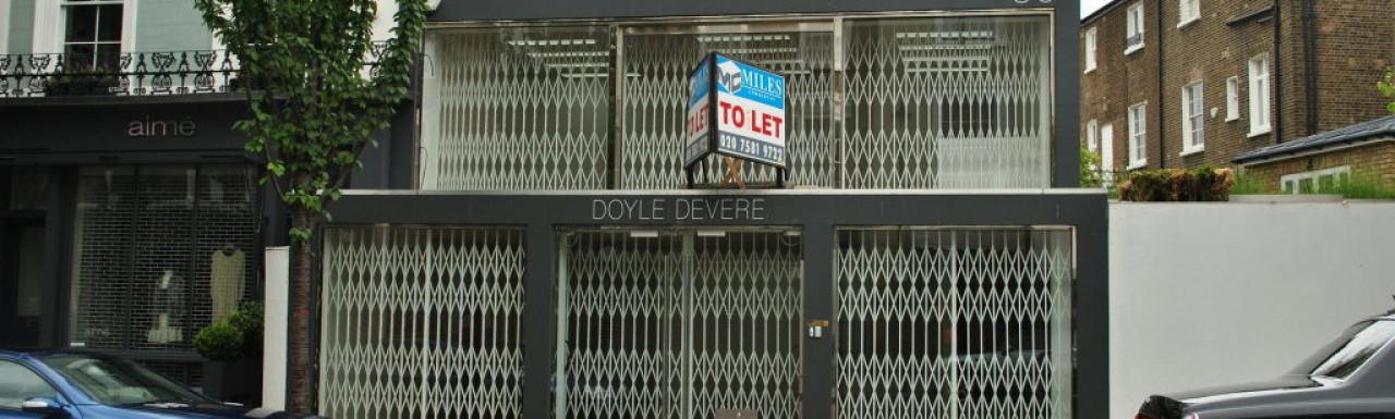 30 Ledbury Road - the former Doyle Devere gallery building is for sale or for lease