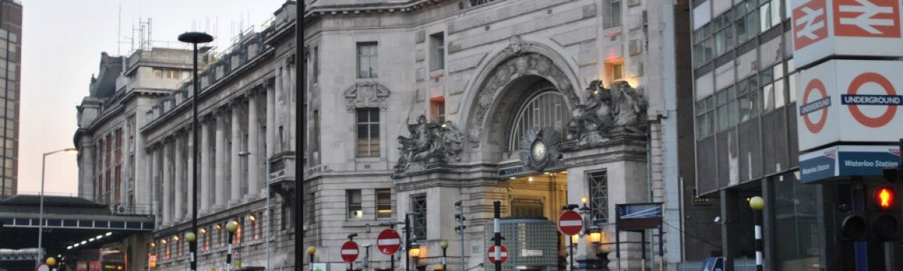 Waterloo Station Victory Arch entrance (Grade II listed).