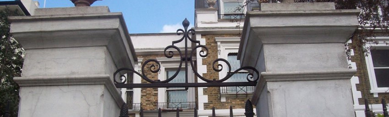 Gates to 74 Maida Vale