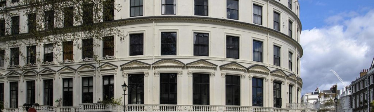1 Cleveland Square. Photo of the exterior after it was repainted in December 2013.
