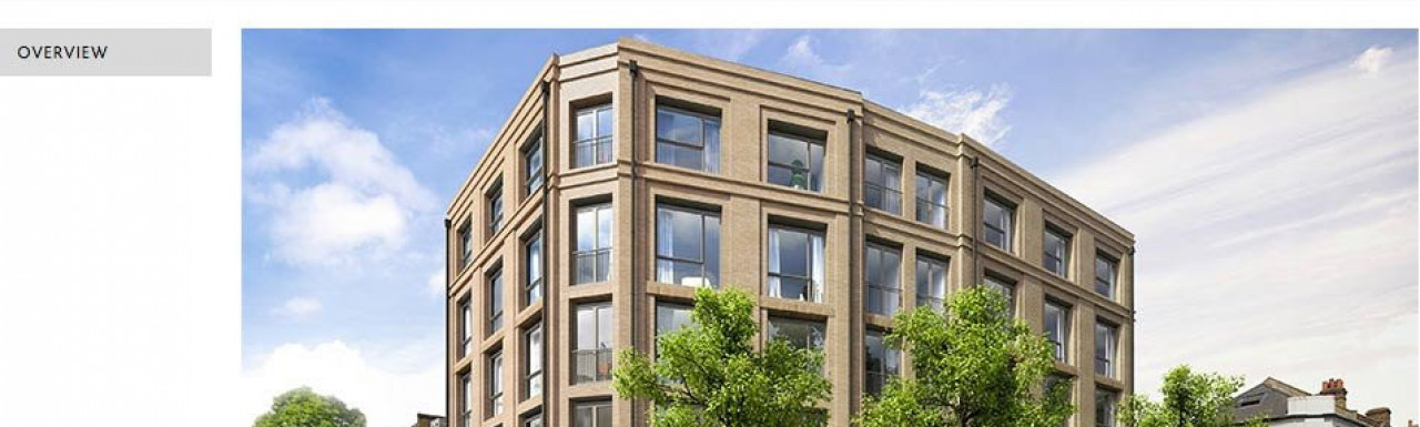Screen capture of New Kings Road development on London Square website