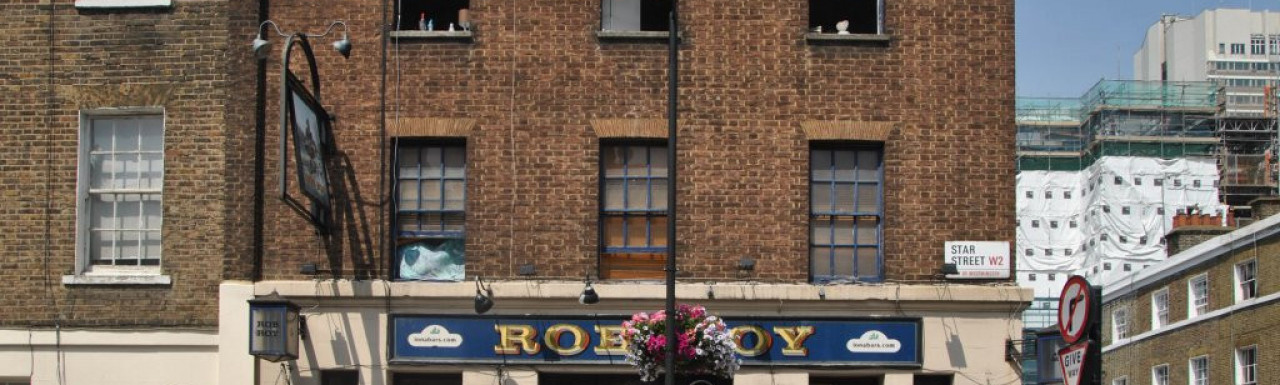 Rob Roy pub at 8-9 Sale Place in Bayswater, London W2.
