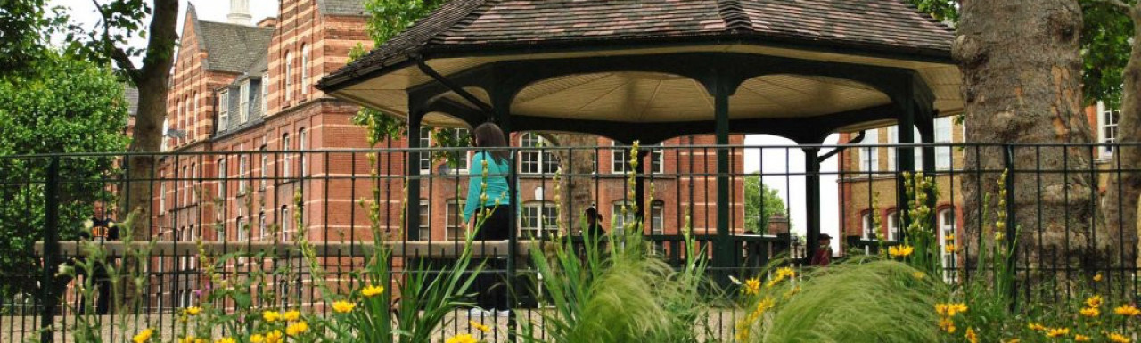 The main open space of the Boundary Estate Conservation Area is the grade-II listed Boundary Gardens. The bandstand, built in 1912, forms the centre-point of the estate.