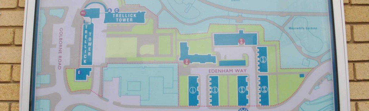 Trellick & Edenham estate map