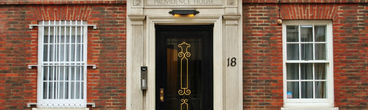 Entrance to Providence House.
