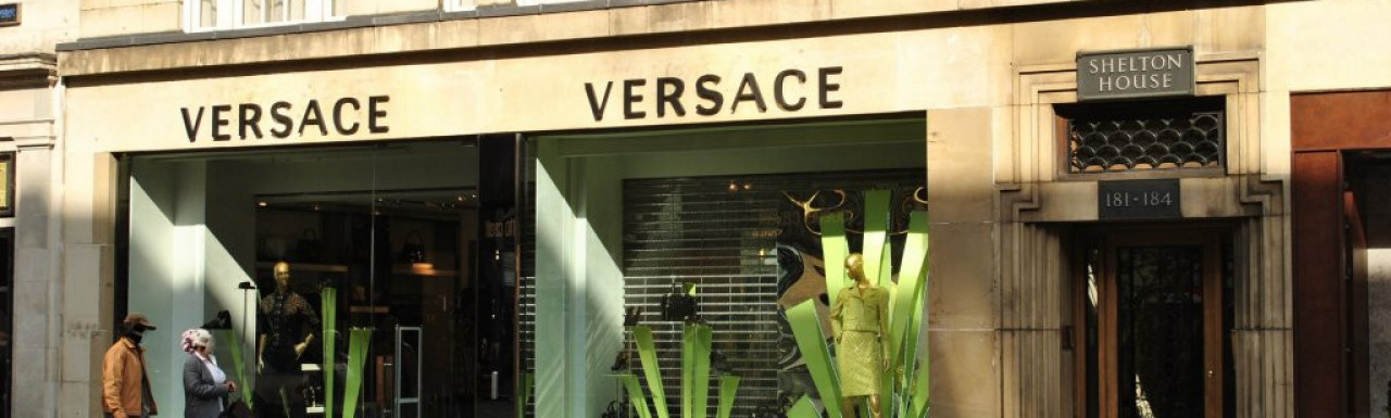 Versace store on the ground floor