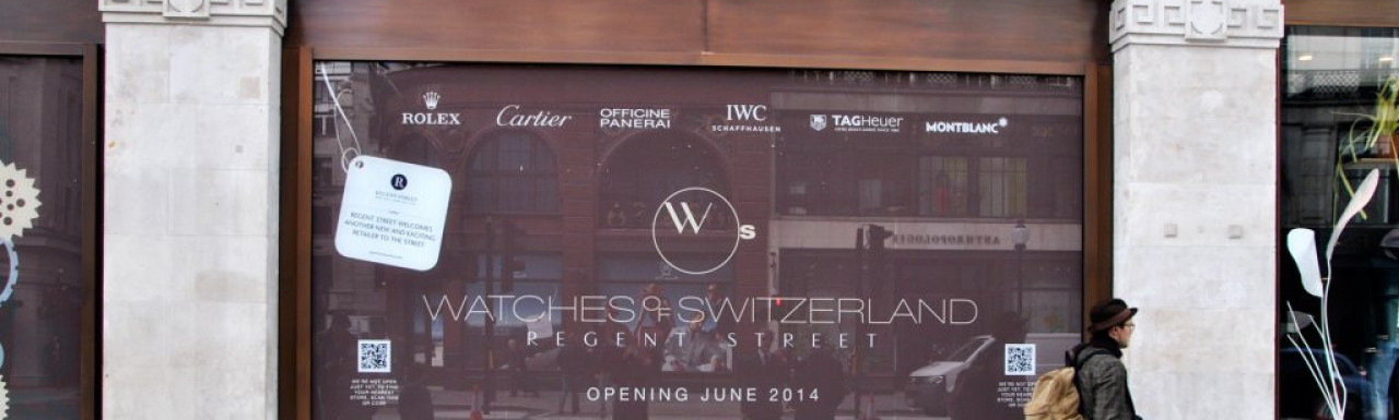 Watches of Switzerland will open at Heddon House in June 2014.